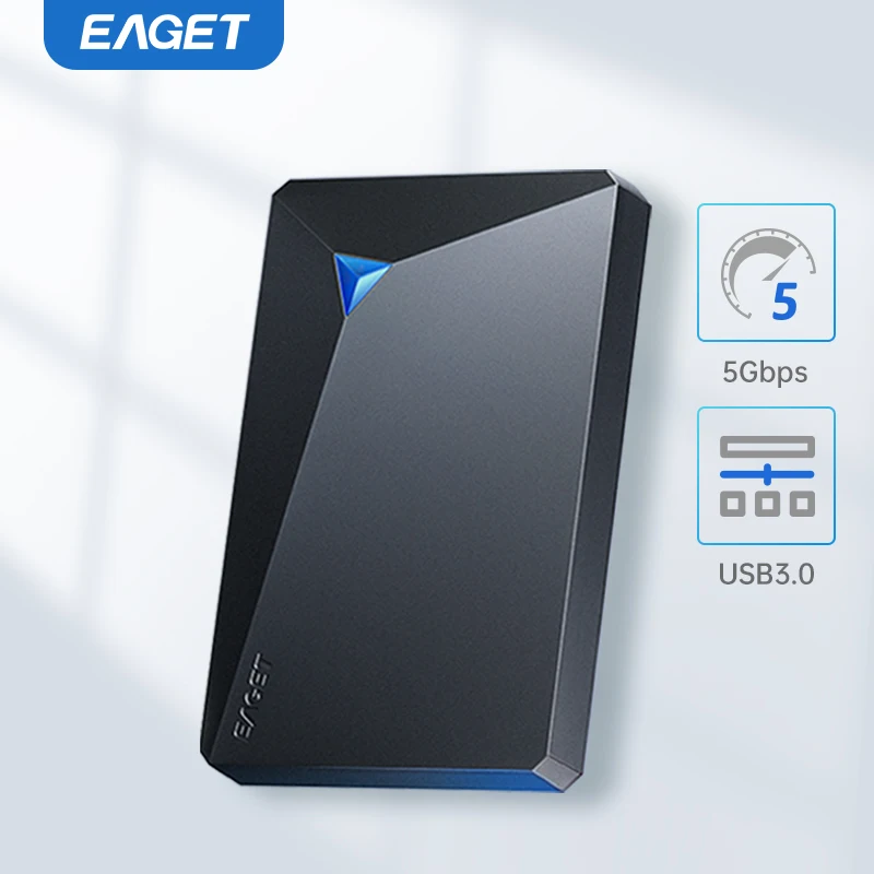 EAGET G20 HDD portátil 5400 RPM USB 3,0 unidad de disco duro 250gb 500gb 1T 2T disco duro mecánico externo para ordenador portátil de escritorio