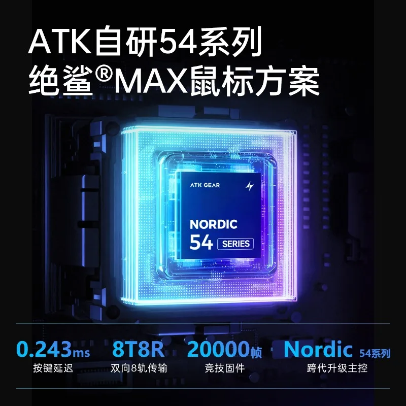 Nuevo ratón inalámbrico ATK Liekong F1 V2 ligero 55g para manos pequeñas y medianas Gaming Office Esports ergonómico 4K receptor PAW3395 - imagen 5