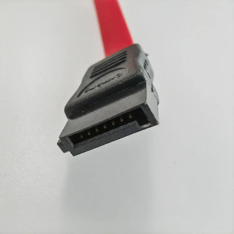 Computadora PC Hard Dirve SATA 7Pin Extensión de datos Cable corto serie Macho a Hembra Rojo 10cm - imagen 3
