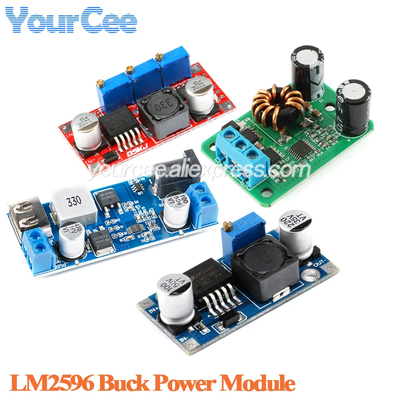 LM2596 LM2596S DC-DC reductor CC CV módulo de potencia controlador LED cargador de batería ADJ LM2596S voltaje de corriente constante LM2587 - imagen 2