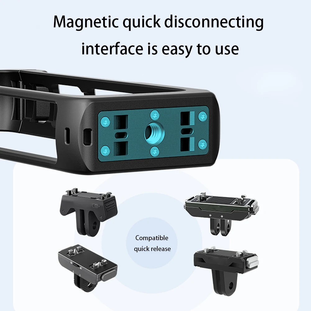 Marco protector de cámara para Insta360 X4, carcasa magnética de liberación rápida, jaula protectora para conejos, accesorios para Insta 360 X4 - imagen 5