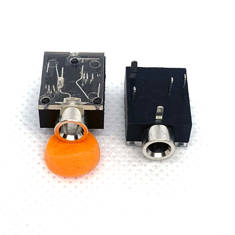Piezas de 10 PJ-324, Conector de audio de 5 pines, 3,5mm, panel PCB, montaje de auriculares, apertura de metal PJ324