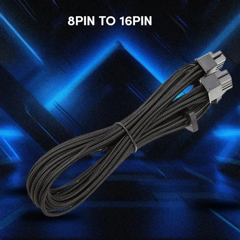 PCIE5.0 Cable Dual8pin a 16Pin 16AWG 12VHPWR Fuente de alimentación Tarjetas gráficas compatibles RTX4000 RTX4080 RTX4090 Series - imagen 5