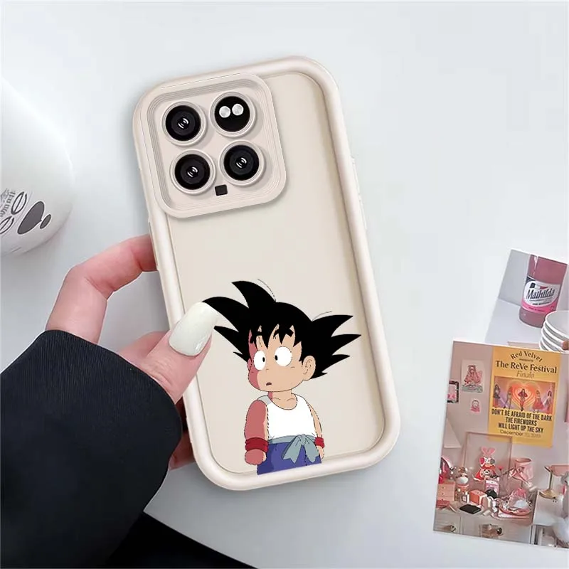 D-Dragon Ball dibujos animados Goku para Xiaomi Mi 17 15 14 13 12 14T 13T Pro Max Lite ojo escalera funda de teléfono - imagen 4