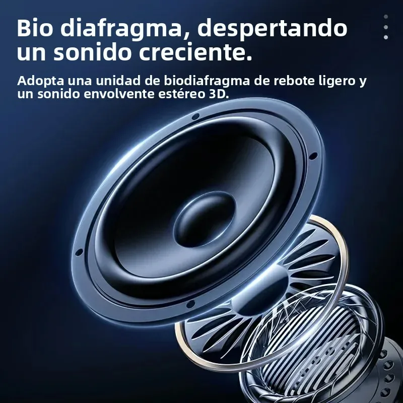 A50 Bluetooth V5.3 casco auriculares inalámbricos manos libres llamada teléfono Kit motocicleta impermeable auricular MP3 reproductor de música altavoz - imagen 5
