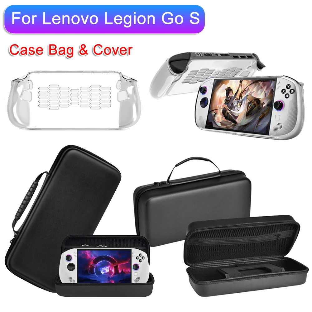 Bolsa de Estuche de transporte duro EVA para Lenovo Legion Go S, Estuche De Viaje duro impermeable de mano, bolsa de almacenamiento portátil a prueba de golpes, anticaída