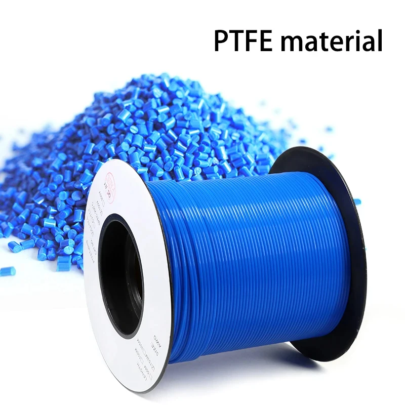 Tubo de PTFE de 1 ~ 100m, 30L - 8L, azul, amarillo, 2,5KV, 150V, Protector de calor, tubo resistente a la corrosión y la temperatura, capilar aislado F46 - imagen 5