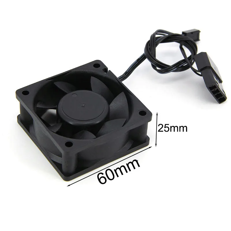 6cm 60*60*25 6025 DC 12v pequeño 3pin grande 4pin ventilador de refrigeración de PC sin escobillas 6cm ventiladores de PC para caja de ordenador GPU CPU radiador enfriador A7 - imagen 4