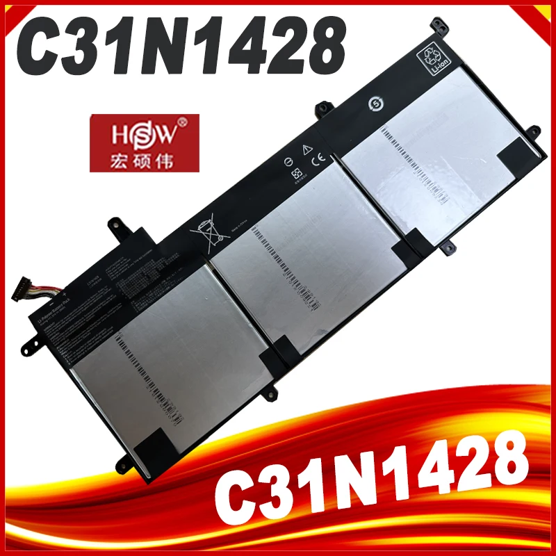 SeagullStar nueva batería de ordenador portátil C31N1428 para ASUS Zenbook UX305L UX305LA UX305UA 3ICP5/91/91 0B200- 01450100