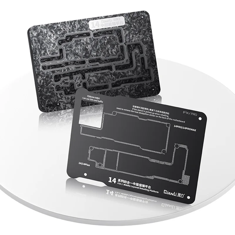 QIANLI-Plataforma de Reballing de Marco medio, Estación de Reparación de plantación de estaño para 14, 14Plus, 14Pro, 14pro Max, 15, 15Plus, 15Pro, 15pro Max, nueva - imagen 3
