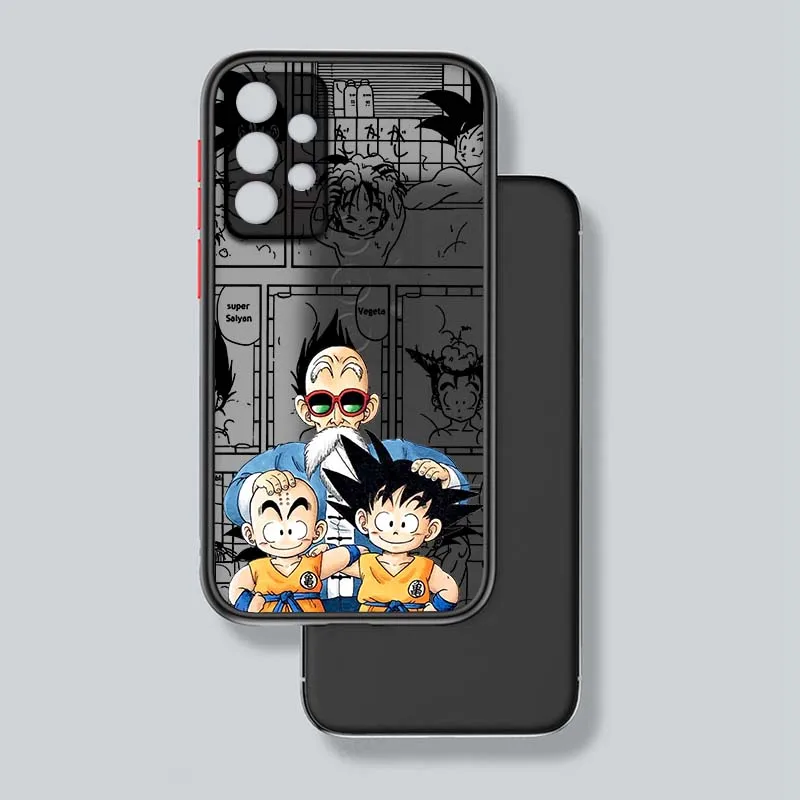 D-Dragon Ball Master Roshi para Samsung Galaxy A71 A55 A54 A51 A16 A06 A04e 5G funda de teléfono translúcida esmerilada - imagen 3