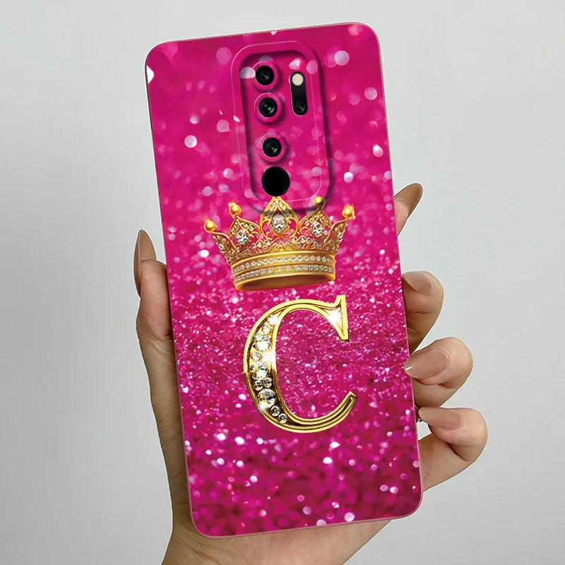 Para Xiaomi Redmi Note8 Pro Funda corona letra pareja Líquido suave silicona Cámara protección contraportada para Redmi Note 8 Pro Funda - imagen 5