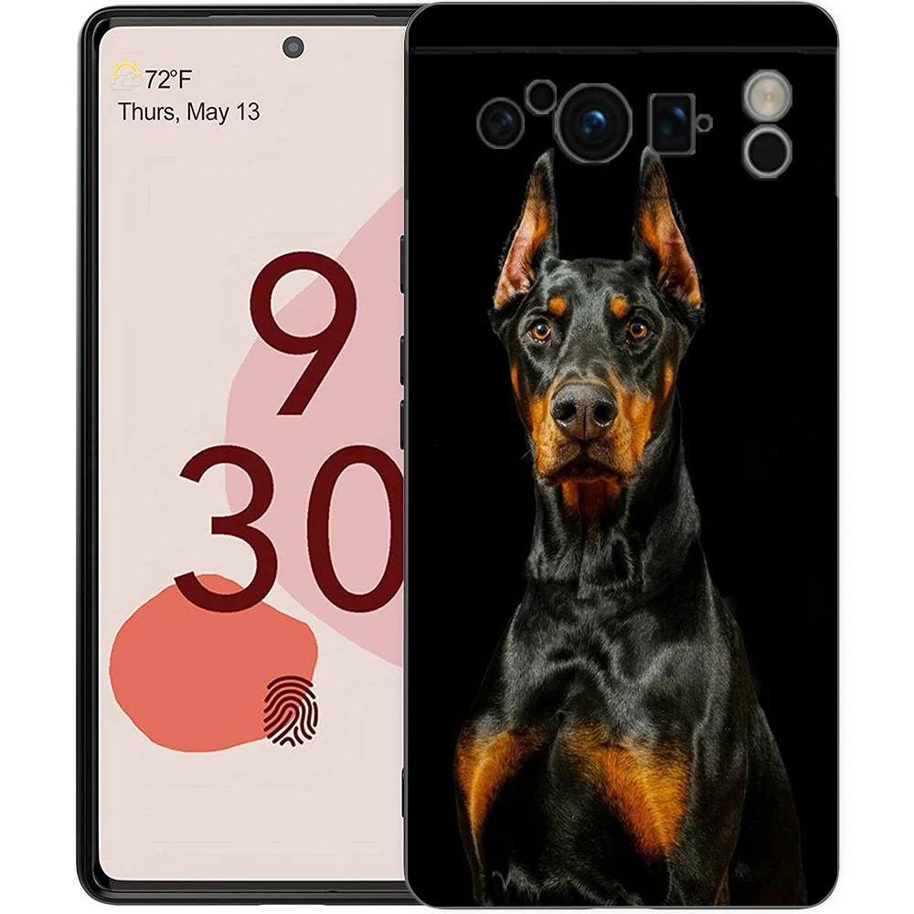Pit Bull Lovely Pet Dog Pitbull Phone Case para Google Pixel 8 A 7 6 Pro Soft Shell para Pixel 6A Silicone Shockproof Black Cover - imagen 2