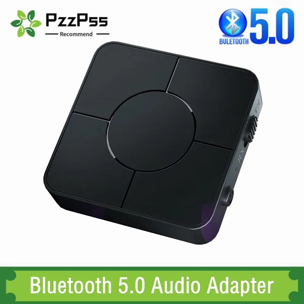 KN326 Bluetooth 5,0 transmisor receptor de Audio 3,5 Mm AUX Jack RCA adaptador de Audio de música inalámbrico con micrófono para coche PC TV auriculares