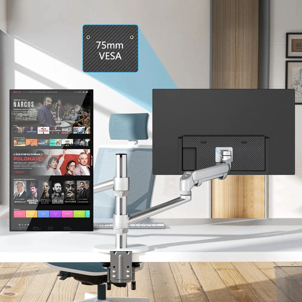 Monitor portátil insignable de TV inteligente de 15,6 pulgadas y 60Hz para ordenador portátil, PC, teléfono, Xbox, PS4/PS5, interruptor para juegos de oficina, Monitor LCD tipo C - imagen 5