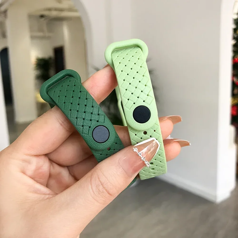 Correas de silicona para Xiaomi Mi Band 7, repuesto de muñeca NFC, pulsera deportiva Miband, Reloj con orificio de aire, Correa mi band 6 5 4 3 - imagen 2