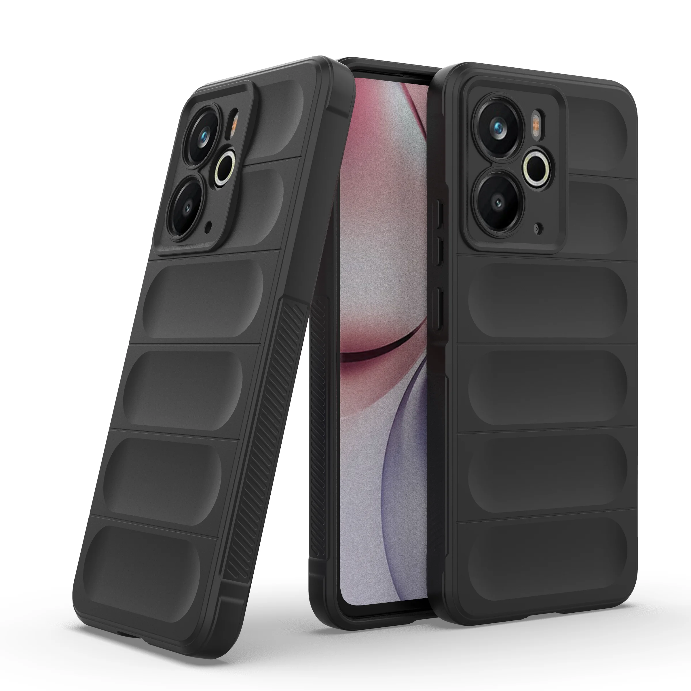 Funda de lujo para Realme 14 5G, Funda Realme 14, Funda Coque de silicona suave, parachoques trasero respetuoso con la piel Realme 14 - imagen 2