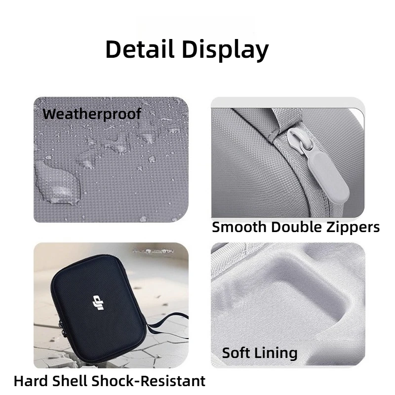 Bolsa de almacenamiento para cámara Osmo Nano, bolsa de almacenamiento portátil impermeable de PU personalizada, accesorios de viaje, bolsa protectora de regalo - imagen 2