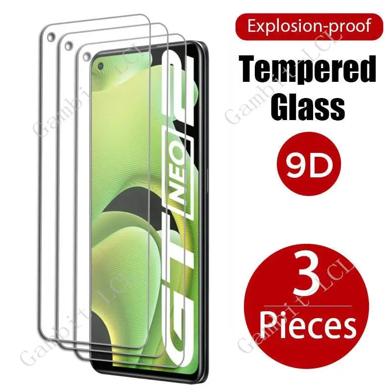 Vidrio templado de 3 piezas para Realme GT Neo2 5G, película protectora de pantalla de 6,62 pulgadas, RealmeGTNeo2 Neo 2