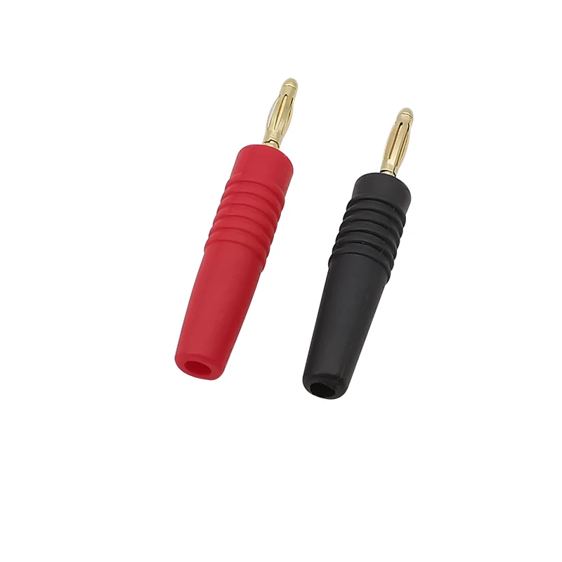 Conector de Cable de 2mm chapado en oro de 4 piezas, Conector de Cable macho tipo Banana para pruebas de bricolaje, adaptador de 2mm - imagen 4