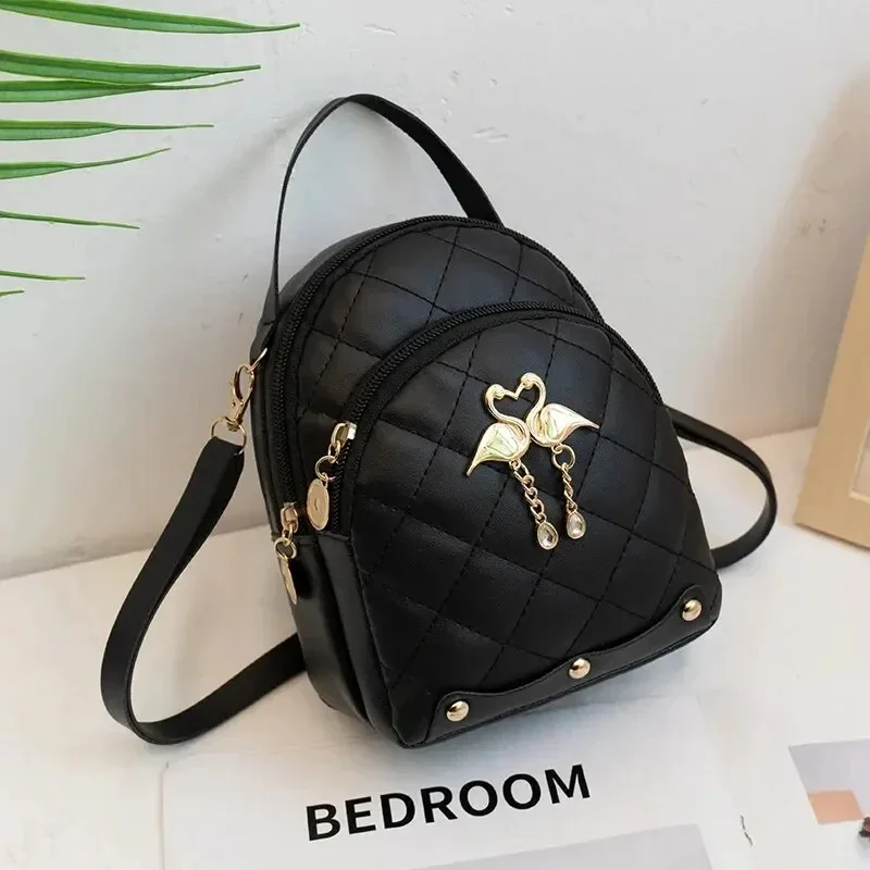 Mini mochila de moda para mujer más vendida, bolso de ocio con bolsillo para teléfono, mochila femenina elegante y multifuncional - imagen 5