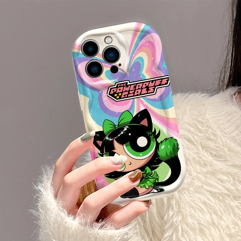 P-powerpuffs funda de teléfono suave para Apple iPhone 15 14 13 12 11 XS XR X Pro Max Plus Wave Oil - imagen 4