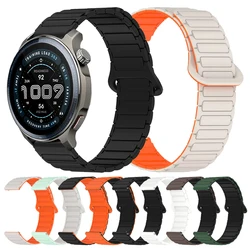 Correa de muñeca de silicona magnética para AMAZFIT BIP 6 5UNITY/BALANCE 2/GTR 4 3/Zepp Z/Active 2/GTS 4 mini 20mm/22mm pulsera suave