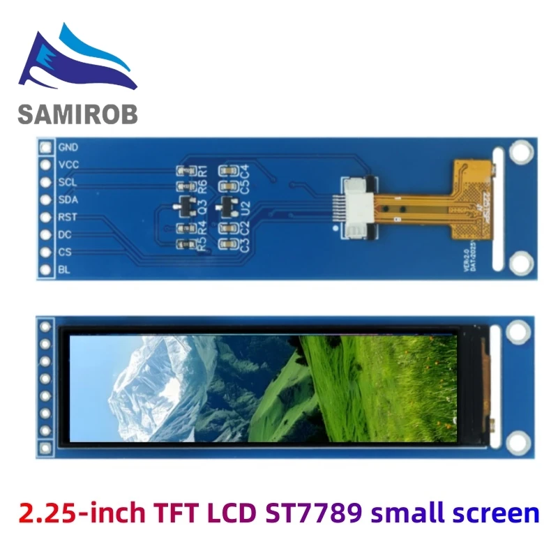 SAMIROB 1/5/10 Uds nuevo pantalla pequeña TFT LCD ST7789 de 2,25 pulgadas módulo 76*284 LCD pantalla a color SPI de vista completa - imagen 5