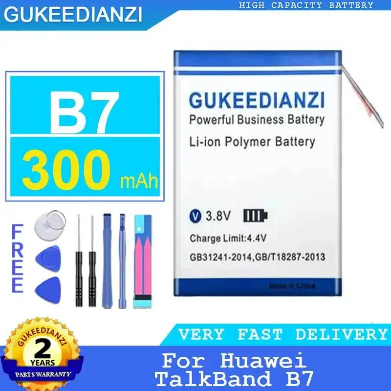 Para Huawei Talkband B7 Batería de pulsera deportiva inteligente liviana de 300 Mah