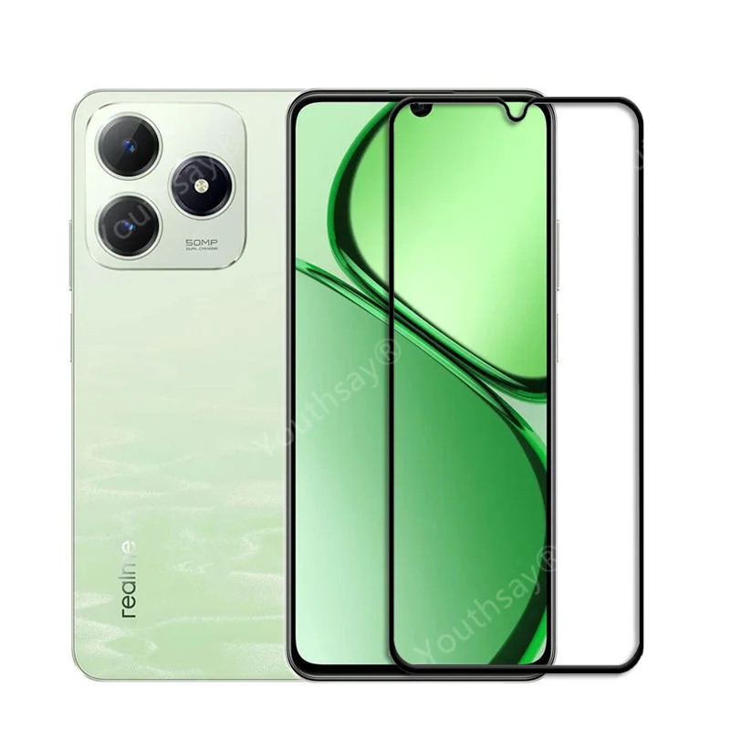 Vidrio de cubierta completa para Realme C63 vidrio templado para Realme C63 Protector de pantalla película protectora de lente de teléfono para Realme C63 - imagen 3