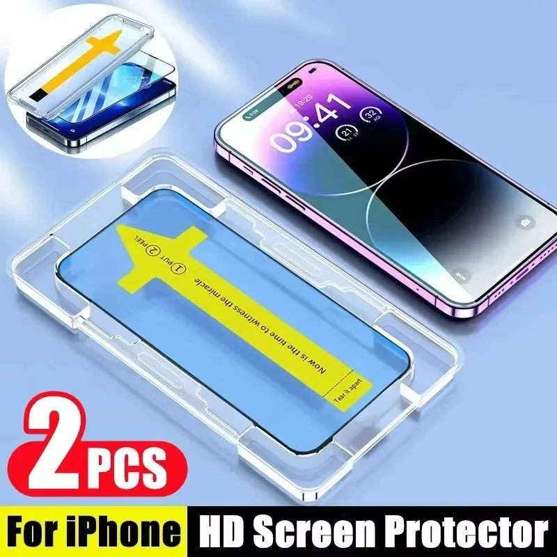 Protector de pantalla HD para Xiaomi Redmi Note 14 13 Pro 12 11 10 9 8 7 9S 10S 11S 12S 14C 15C 10C 12C 13C vidrio, 2 uds. - imagen 2