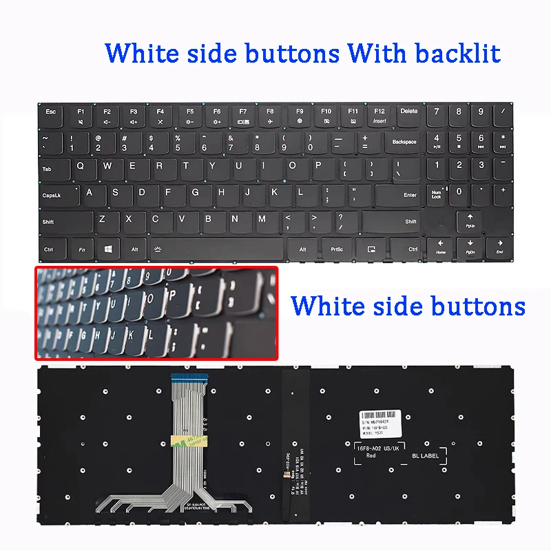 Nuevo teclado ORIGINAL para ordenador portátil LENOVO Legion Y7000 Y7000P 2019 Y530 Y540-15ICH/IRH - imagen 3