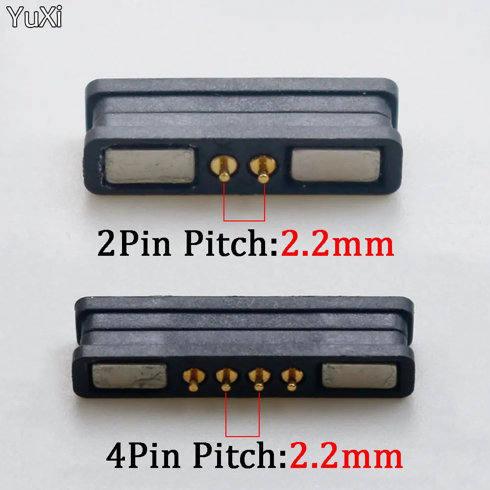 Conector magnético Pogo Pin, 3/5 polos, macho, hembra, tira de 2/4 MM, sonda de transferencia de datos de carga de energía CC, 1/2,2 pares