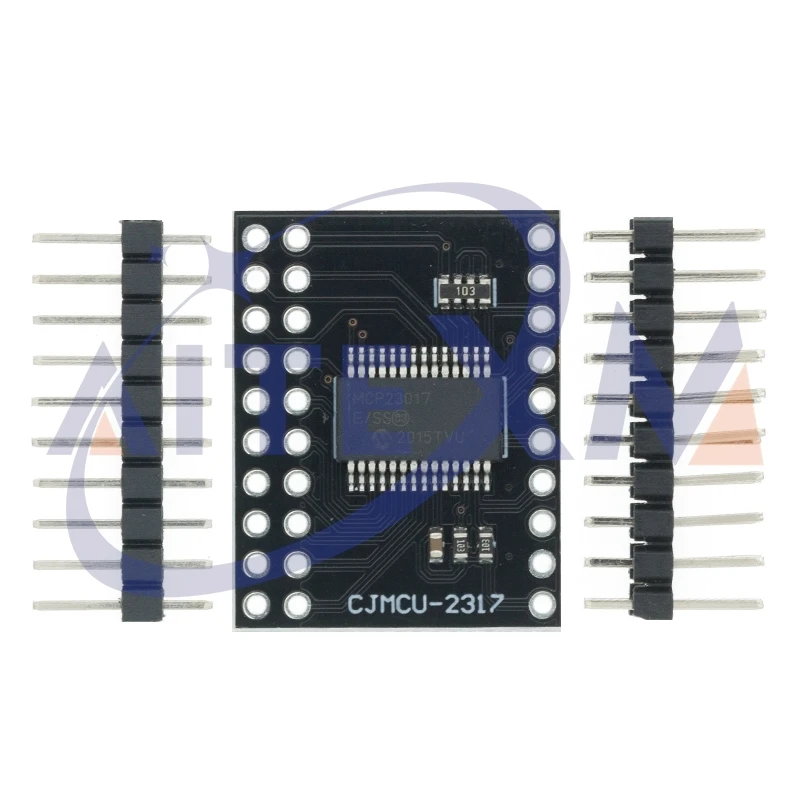Interfaz I2C negra MCP23017, módulo de extensión de E/S de 16 bits, placa Pin, convertidor IIC a GIPO, fuente de alimentación de unidad 25mA1 para Arduino - imagen 2