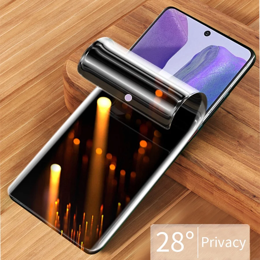 Película de hidrogel de privacidad para Realme C11 2020, Realme C21 2021, Realme C65S Q2i 5G Q2orQ2 Pro, Protector de pantalla