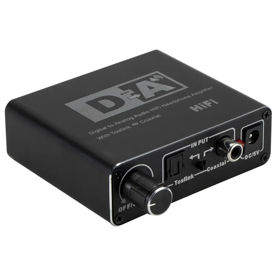 PzzPss Hifi DAC Amp convertidor de Audio Digital a analógico RCA 3,5mm amplificador de auriculares Toslink salida Coaxial óptica dac 24 bits - imagen 5