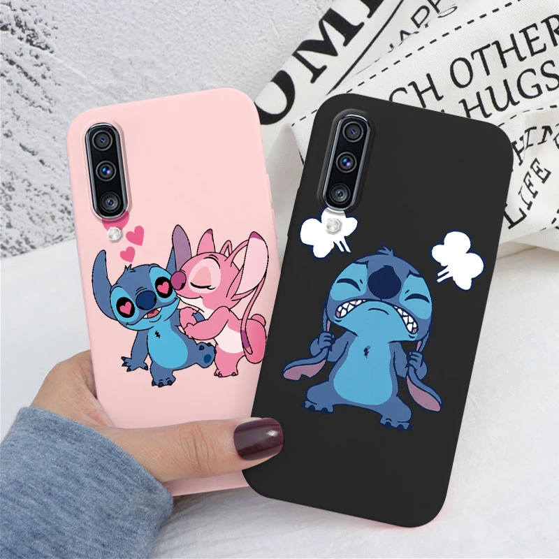 For Samsung Galaxy A70 A50 A50S A30S Camera Protect Soft Cover Silicone Cute Cartoon Lilo Stitch Case Funda For Samsung A 50 Bag - imagen 3
