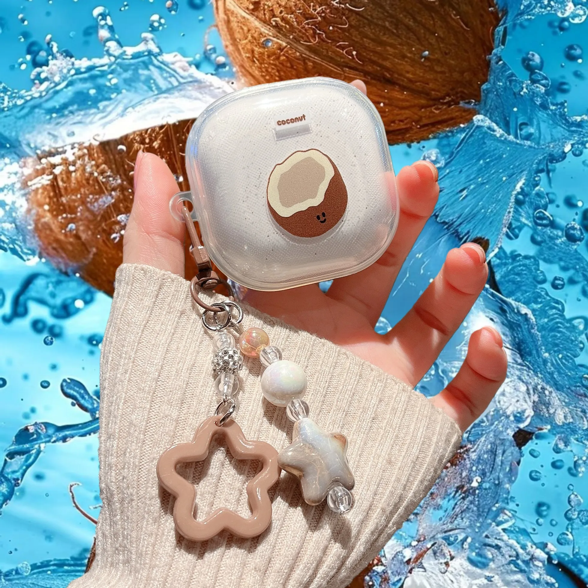 Para Samsung Galaxy Buds Live 2 Pro 2 FE funda gato de la suerte tulipán de coco muñecas 3D TPU funda para auriculares accesorios cubierta - imagen 2