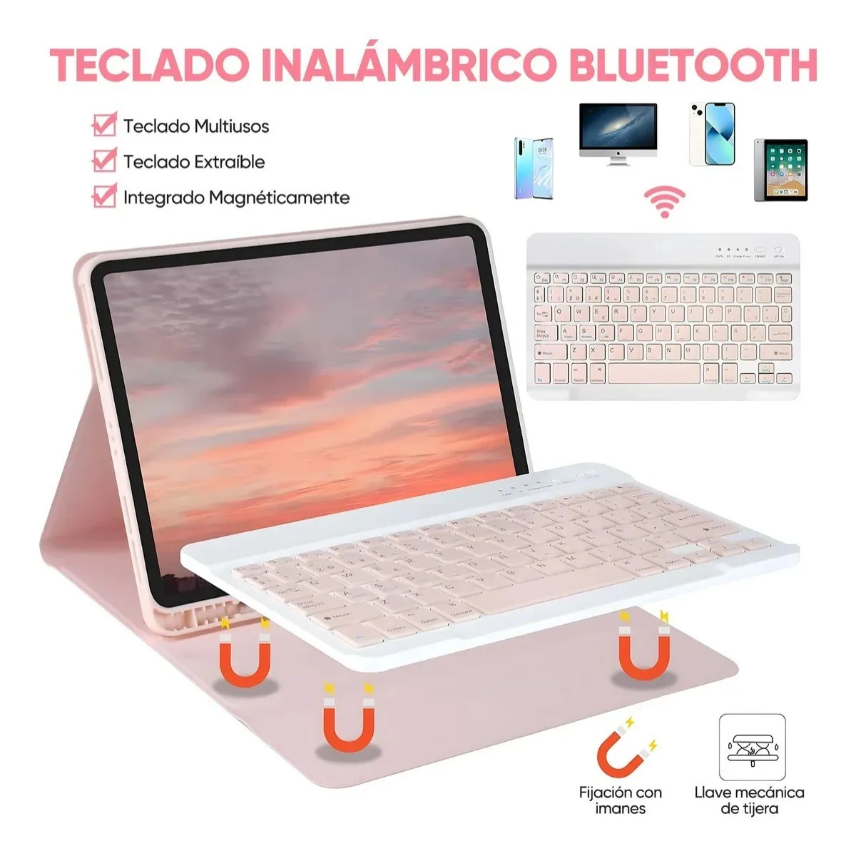 Funda para Xiaoxin Pad 11 en 2025/2024, para Lenovo Idea de 11 pulgadas, funda para teclado Bluetooth para Lenovo Tab M11, funda con soporte inteligente de 11 pulgadas - imagen 4