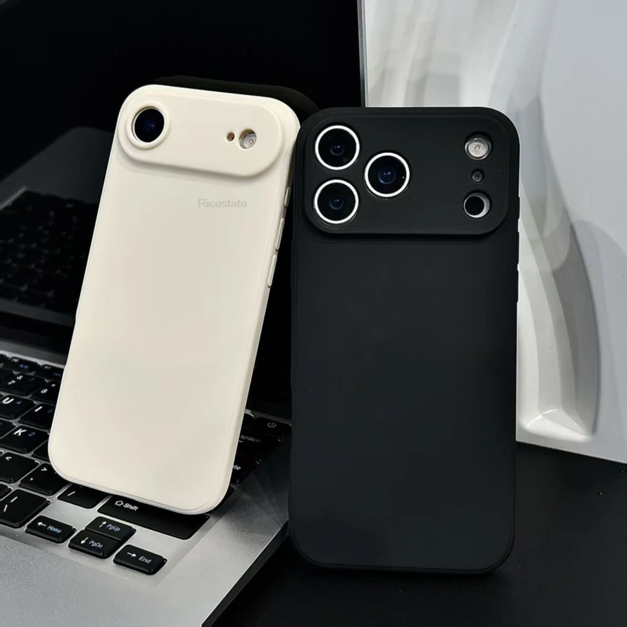 Funda cuadrada mate de caramelo para iPhone 17 Pro Max, fundas para iphone 17 16 15 14 13 12 11 Pro X XR Xs Max, fundas anticaída de TPU - imagen 2