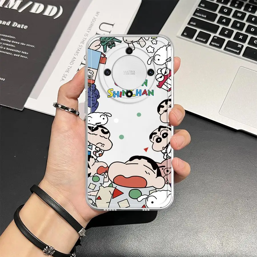 Funda de teléfono suave para Honor X8b X9b 90 Lite X9a X7b X8a X8, dibujos animados, crayones, Shinchan - imagen 2