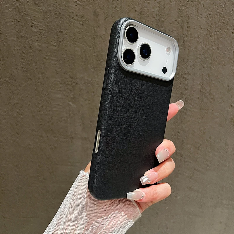 Funda suave de cuero con textura de Litchi mate de lujo para Samsung Galaxy S25 S24 S23 S22 Ultra Plus S21 FE A55 A14 A15 A16 A34 A35 - imagen 5