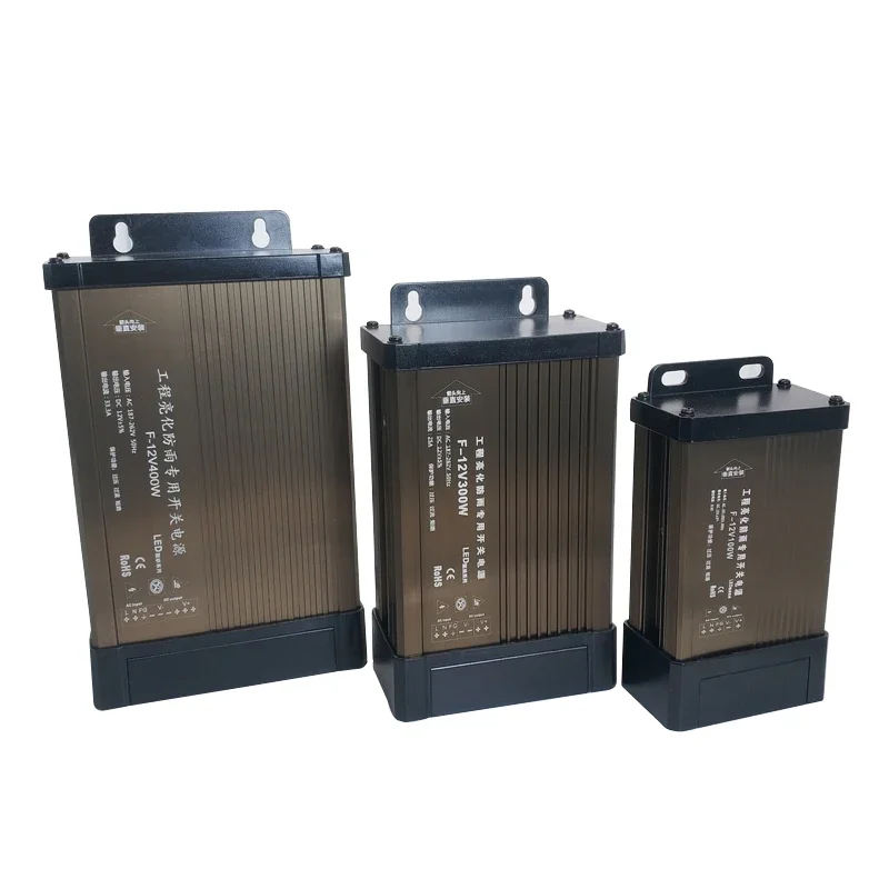 Fuente de alimentación conmutada de 5 12 24 V voltios AC DC 5v 12V 24V fuente de alimentación 5A 8A 10A 15A 20A 220V a 5V 12V 24V SMPS a prueba de lluvia para exteriores - imagen 3