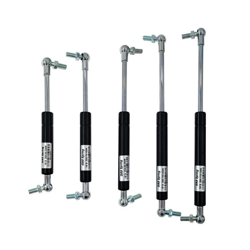 Resorte Gas 18x8 Varillas Bisagra Plegable Carrera 50-500N Agujero Soporte Elevación Fuerza Distancia Central 200-300mm Distancia Carrera 60-110mm 2 Uds - Vista principal del producto