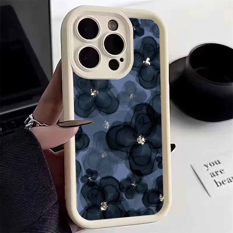 Funda de teléfono con cielo estrellado, carcasa de silicona suave para iPhone 11, 12, 13, 14, 15 Pro Max, X, XS Max, XR, 7, 8, 15Plus, SE2020