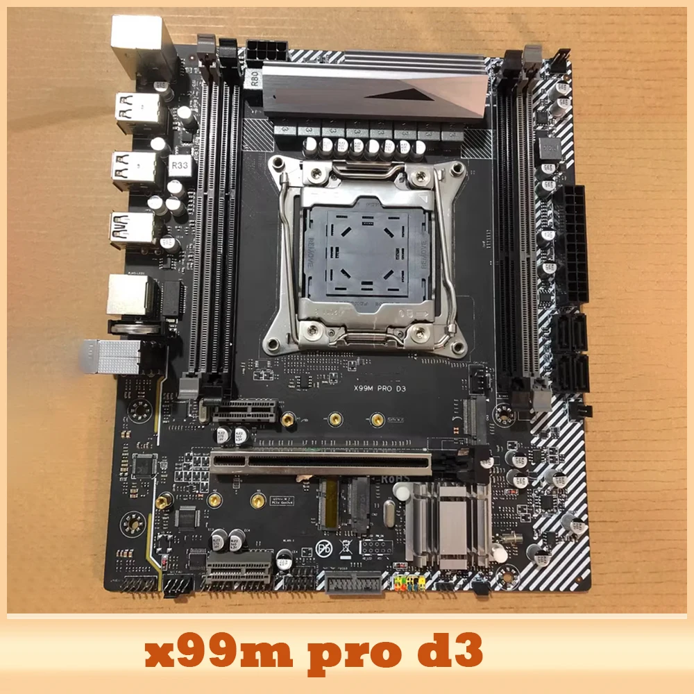 Placa base X99M PRO D3 compatible con E5 2678V3 2696V3 2666V3 2696V4 X99M-PRO - imagen 2