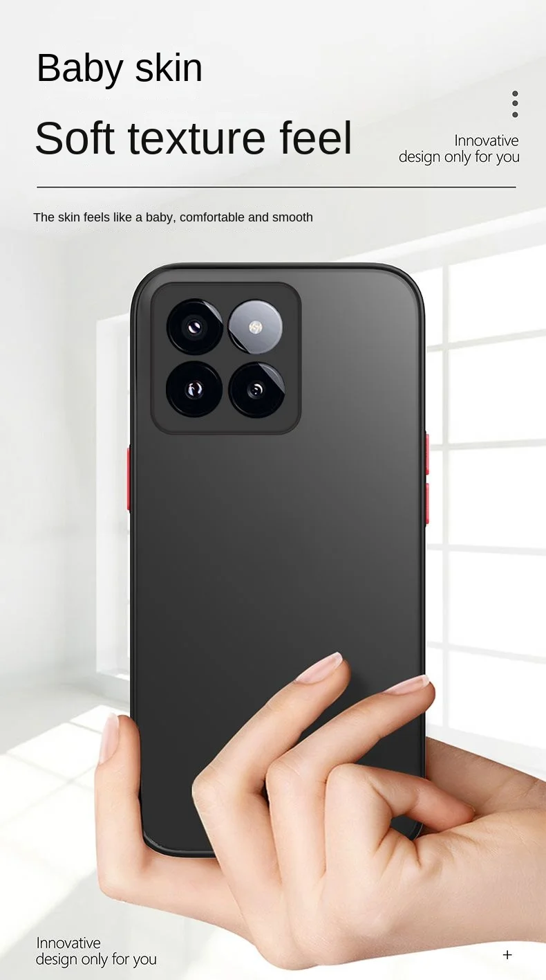 Para Xiaomi Mi 14 Pro funda dura de PC transparente mate funda protectora trasera magnética para Xiaomi Mi 14 14Pro Mi14 carcasa de teléfono - imagen 5