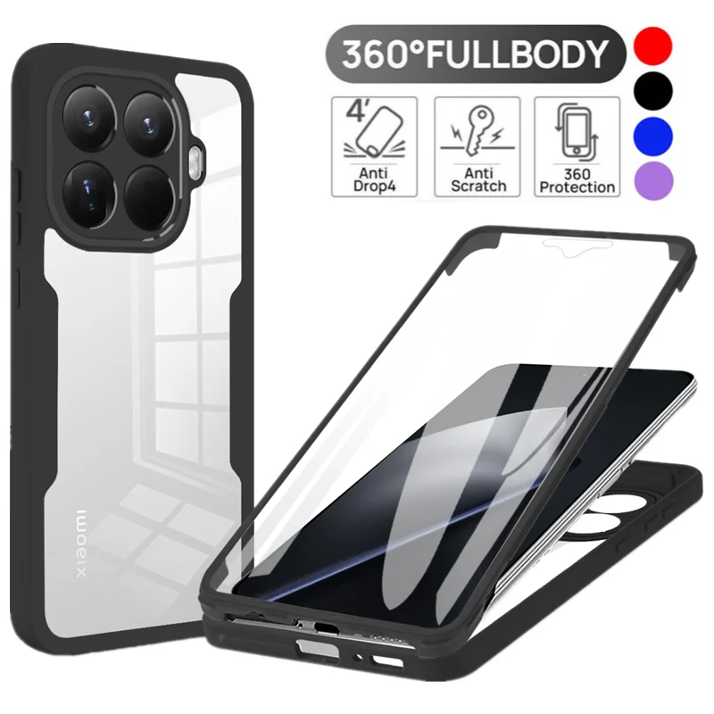 Funda protectora de cuerpo completo a prueba de golpes para Xiaomi 15T Pro Mi 15T 5G, funda protectora de pantalla, Fundas Coque