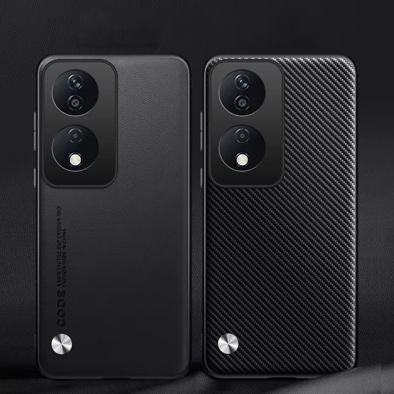 Funda de cuero para Huawei Honor X7b, cubierta protectora de silicona esmerilada de fibra de carbono para teléfono Honor X7b, CLK-LX1 CLK-LX2 - imagen 5