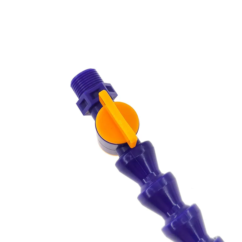 Tubo de refrigerante de aceite y agua Flexible de plástico, 6 uds., 300/400/500mm, 1/4 3/8 1/2, boquilla plana/redonda para tubo de refrigeración de torno de fresado CNC - imagen 5